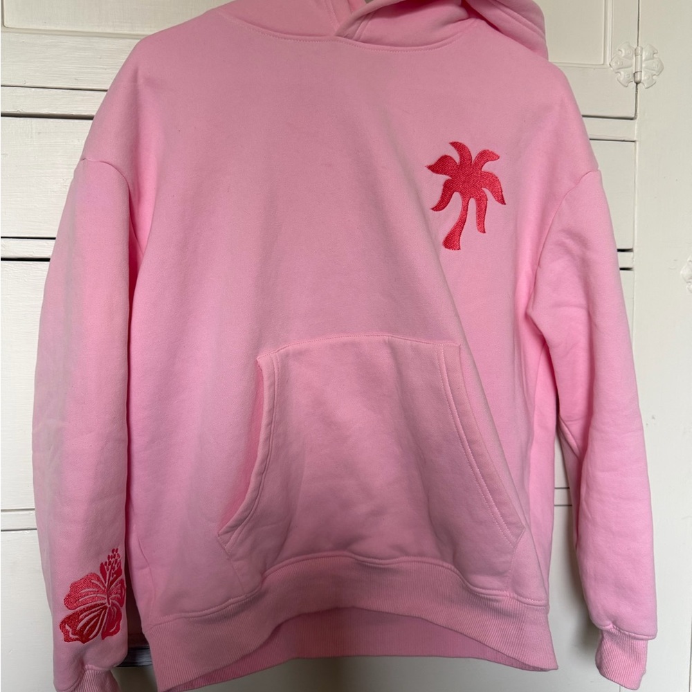 Pink Palm Tree Women's Hoodie